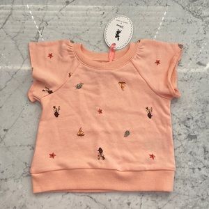 NWT Janie and Jack Moana print top